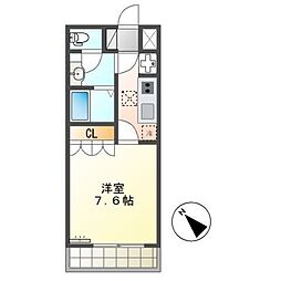 JR総武本線 四街道駅 徒歩20分の賃貸アパート 1階1Kの間取り