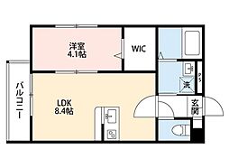 間取図画像 1LDK