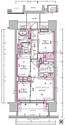 JR総武線 幕張駅 徒歩2分の賃貸マンション 3階3LDKの間取り