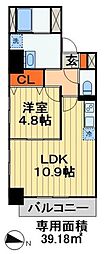 JR総武線 千葉駅 徒歩14分の賃貸マンション 7階1LDKの間取り