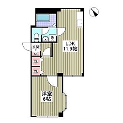 JR総武線 新検見川駅 徒歩2分の賃貸マンション 1階1Kの間取り