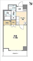 JR総武線 千葉駅 徒歩1分の賃貸マンション 9階1Kの間取り