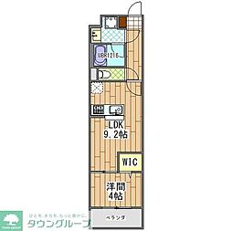 JR外房線 鎌取駅 徒歩3分の賃貸マンション 4階1LDKの間取り