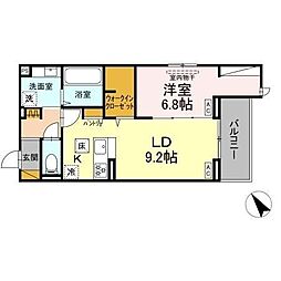 JR総武線 幕張本郷駅 徒歩6分の賃貸アパート 1階1LDKの間取り