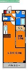 JR総武線 千葉駅 徒歩10分の賃貸マンション 5階1LDKの間取り