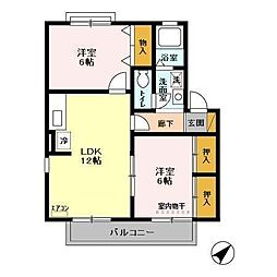 間取図画像 2LDK