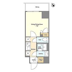 シエルブラン千葉駅前 1Kの間取図画像