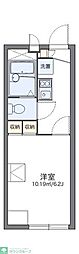 レオパレスアイリス 1Kの間取図画像