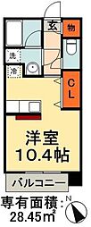 ハイトピア千葉 ワンルームの間取図画像