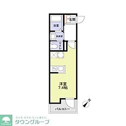 Serenity春日 ワンルームの間取図画像