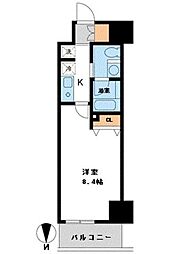 ウィルテラス千葉中央 1Kの間取図画像