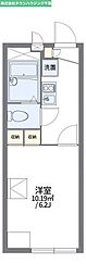 レオパレスマダミ 1Kの間取図画像