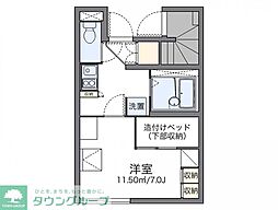レオパレス入ノ郷 1Kの間取図画像