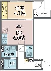 物件の間取り