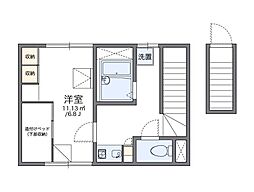 レオパレスＨＯＰＥ 2階1Kの間取り