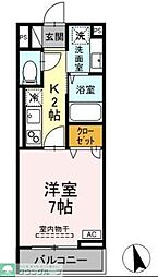 D-ROOM PREMIUM 多磨霊園駅 3階1Kの間取り