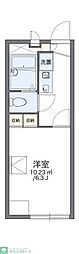 レオパレスサザン・クロス 1階1Kの間取り