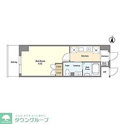 Ｄａｆｆｉｔｔｏ　三鷹 3階1Kの間取り