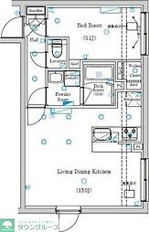 Mind　Kyodo 3階1LDKの間取り