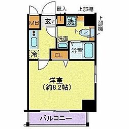 ＬＥＸＥ明大前 2階1Kの間取り
