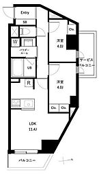 URBANPARKタカイド 2LDKの間取図画像