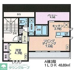 Ebene atelier 1LDKの間取図画像