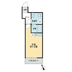 SKY飛田給 ワンルームの間取図画像