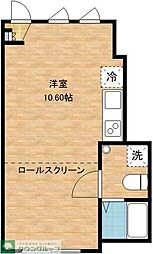 グランエッグス世田谷砧 1DKの間取図画像