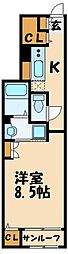 BN.BASE 1Kの間取図画像