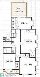 メゾンボヌール15 3LDKの間取図画像
