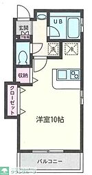コート・デ・プリマベーラA ワンルームの間取図画像