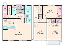 ラヴィルサンパティークB 3LDKの間取図画像