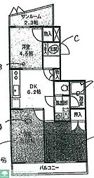 メゾンドルエラ 3SDKの間取図画像