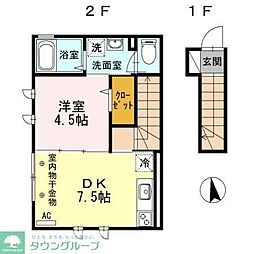 シエロセレノ 1DKの間取図画像
