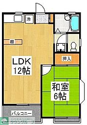 ホームズ大久保 1LDKの間取図画像