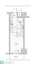 N-stage西船橋III 5階1Kの間取り