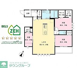 ディア　ランド　ピア 3階3SLDKの間取り