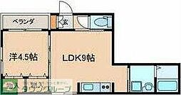 ステラート市川新田 1階1LDKの間取り
