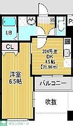 BelleAube大久保 1DKの間取図画像