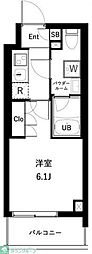 船橋市西船6丁目マンション 1Kの間取図画像