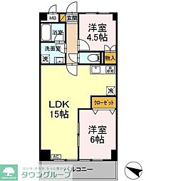 YS習志野台 2LDKの間取図画像
