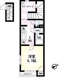 ヴィラセゾン船橋本町 1Kの間取図画像