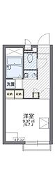 レオパレスプレミール稲毛 1Kの間取図画像