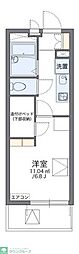 レオパレスレイルウェイヒルズ 1Kの間取図画像
