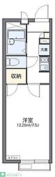 レオパレスさくら2 1Kの間取図画像