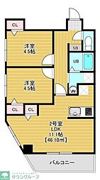 FOUR SIDE さくら公園前 2LDKの間取図画像