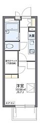 レオパレス原木 1Kの間取図画像