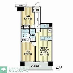 ライオンズシティ本八幡 1SLDKの間取図画像
