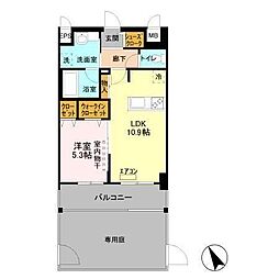 LUMIERE 1LDKの間取図画像