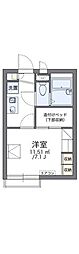 レオパレスモリエ 1Kの間取図画像